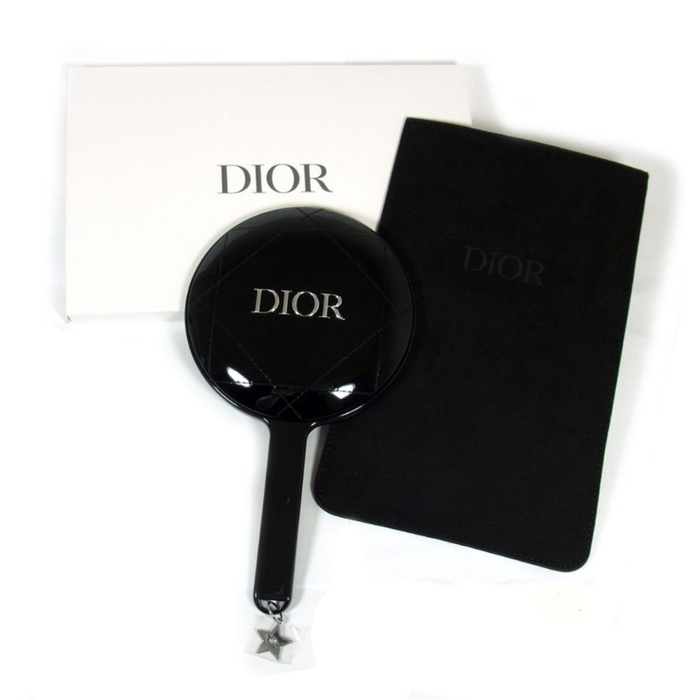 NWT DIOR Glossy Black Handheld Mirror💗💗💗